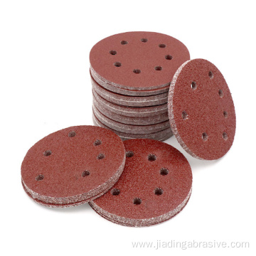 150mm round sand paper disc abrasive 8 holes